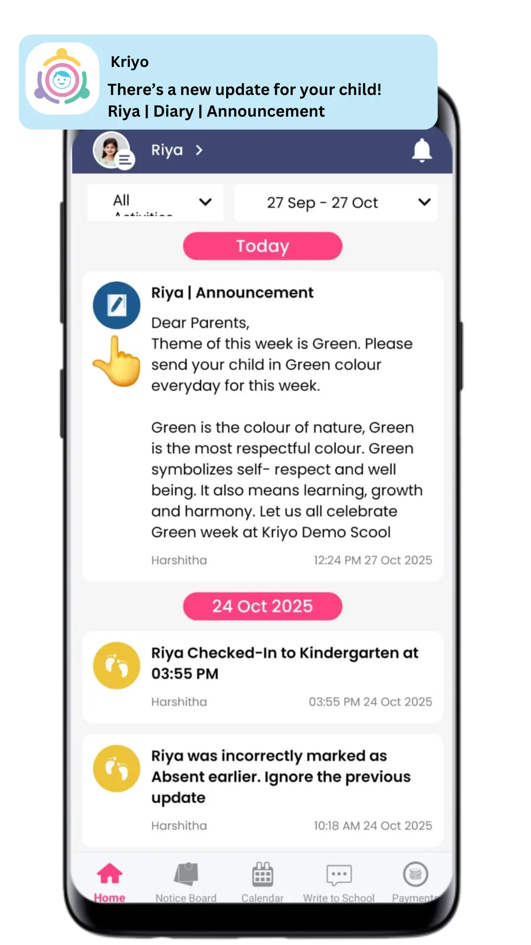 Select children diary Mobile