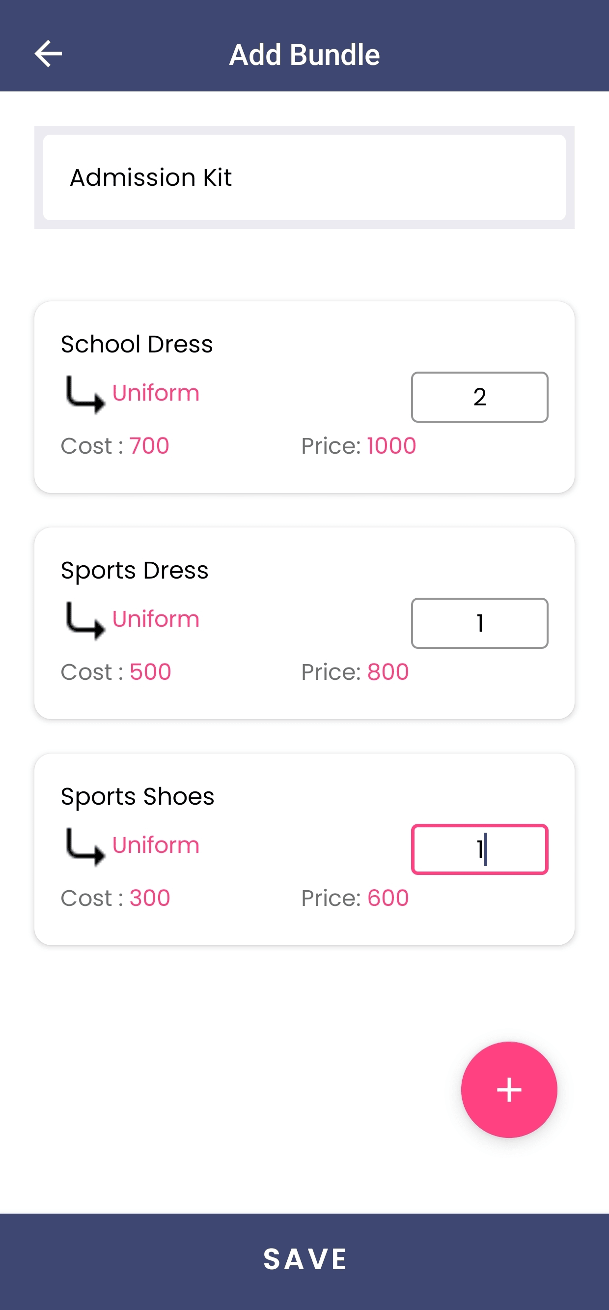 Creating Bundle Mobile Screenshot