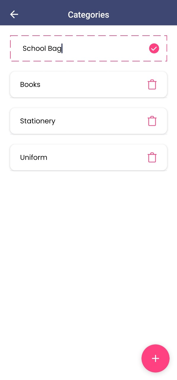 Categories Mobile Screenshot